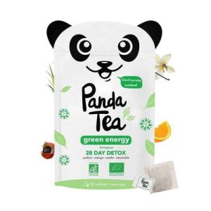 Panda Tea Green energy 28 sachets: Thé à base de plantes Bio