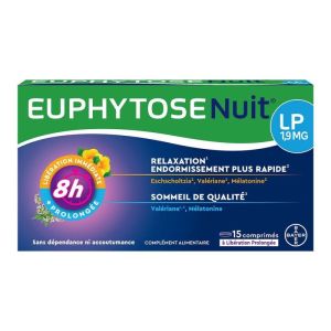 Euphytose Nuit LP1.9mg de Mélatonine 15 comprimés