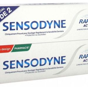 Sensodyne Rapide Action et Protection Longue Durée Lot de 2 x 75 ml