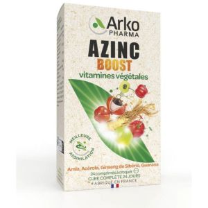 azinc boost vitamines végétales 24comprimés à croquer
