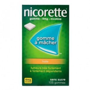 Nicorette 4mg Gomme Fruits S/s