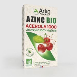 azinc acerola 1000 vitamines C 100% végétale 30 comprimés