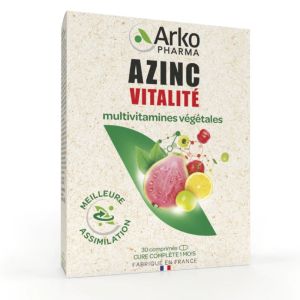 Azinc® Vitalité multivitamines végétales 30 comprimés