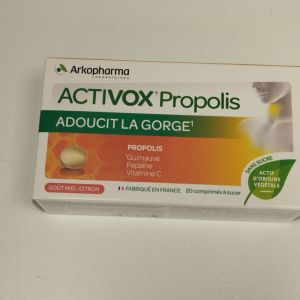 activox propolis adoucit la gorge