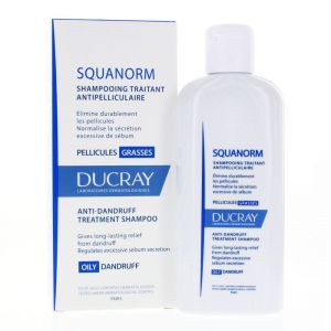 Ducray shampooing traitant Squanorm Pellicules Grasses flacon 200ml