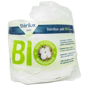 Sterilux Pads Bio Coton 8x10cm