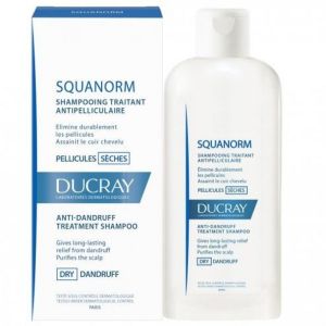 Ducray shampooing traitant Squanorm Pellicules sèches flacon 200ml
