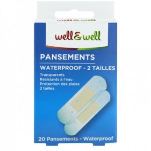 Well&Well Pansement Waterproof 2 tailles x20