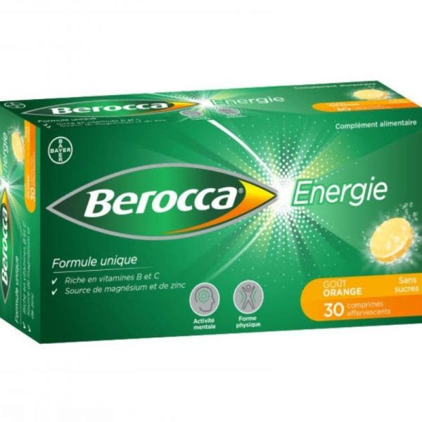Berocca Energie Orange 30 Comprimés Effervescent