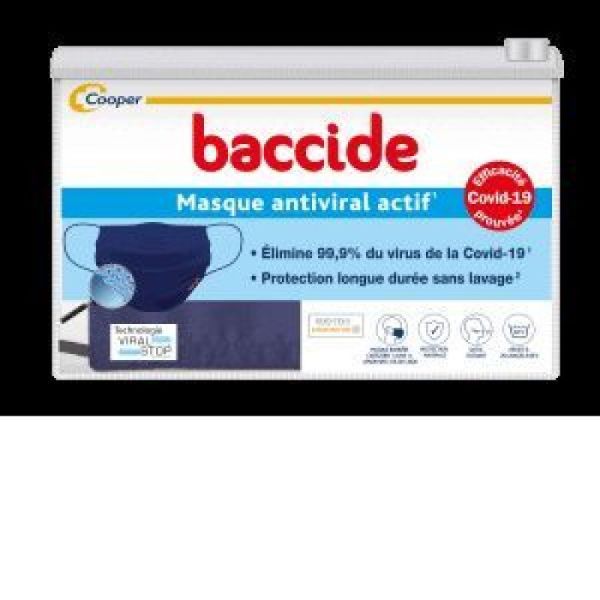 Baccide Masque Virucide Antiviral actif longue durée bleu