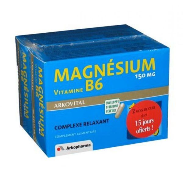 Arko Magnésium B6 Lot de 2x60 gélules