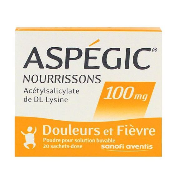 Aspegic 100mg Nourrisson Sache
