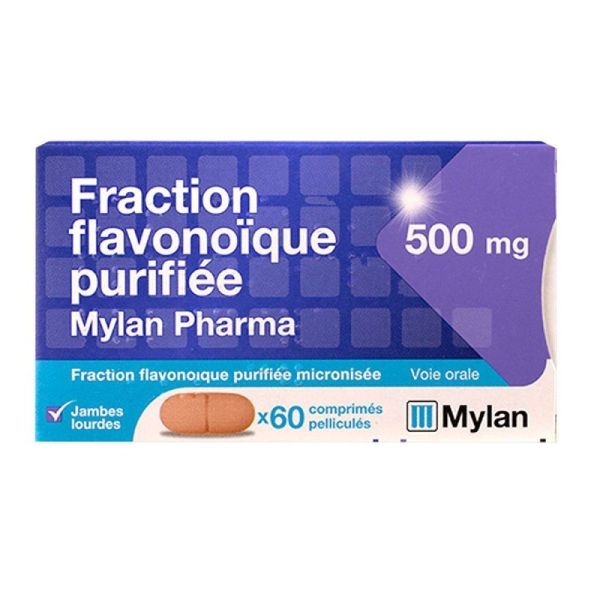 Fraction Flavonoïde Purifiée Mylan x60 comprimes