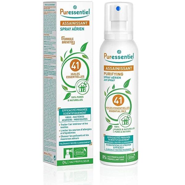 Puressentiel Spray Assainissant 41 huiles essentielles 200ml +25 ml gel offert